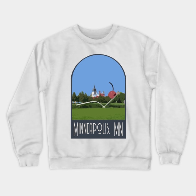 Minneapolis, Minnesota Decal Crewneck Sweatshirt by zsonn